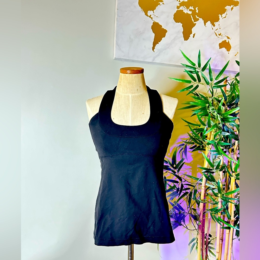 LULULEMON ATHLETICA BLACK SCOOP ME UP TANK SIZE 10
